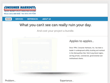 Tablet Screenshot of consumermarkouts.com